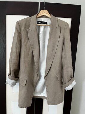 Zara Linen Balzer Size Small